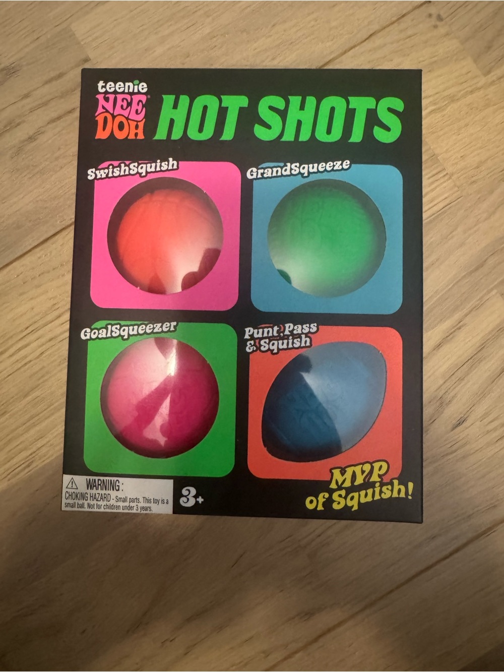 teenie NEE DOH Hot Shots Kids Trading Squish Balls – Multicolor Pack